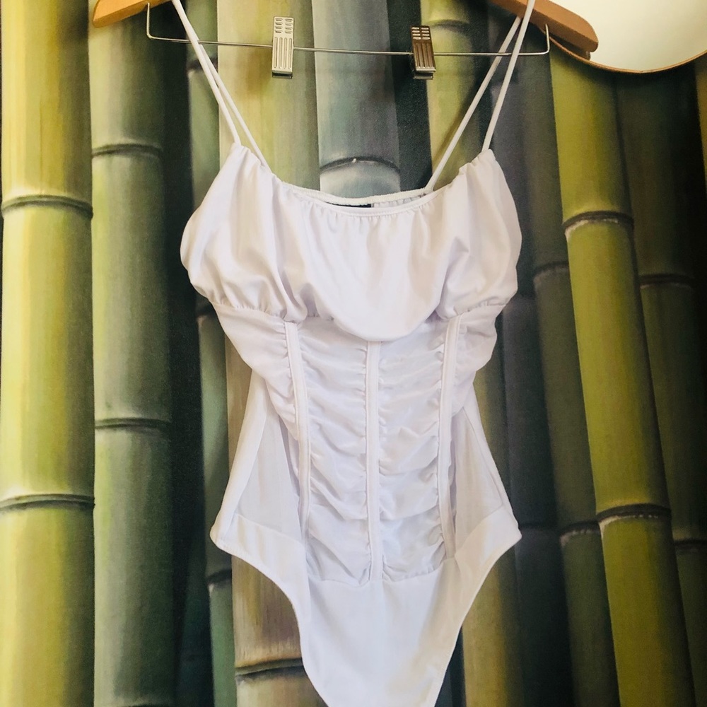 RUE21 White sheer bodysuit